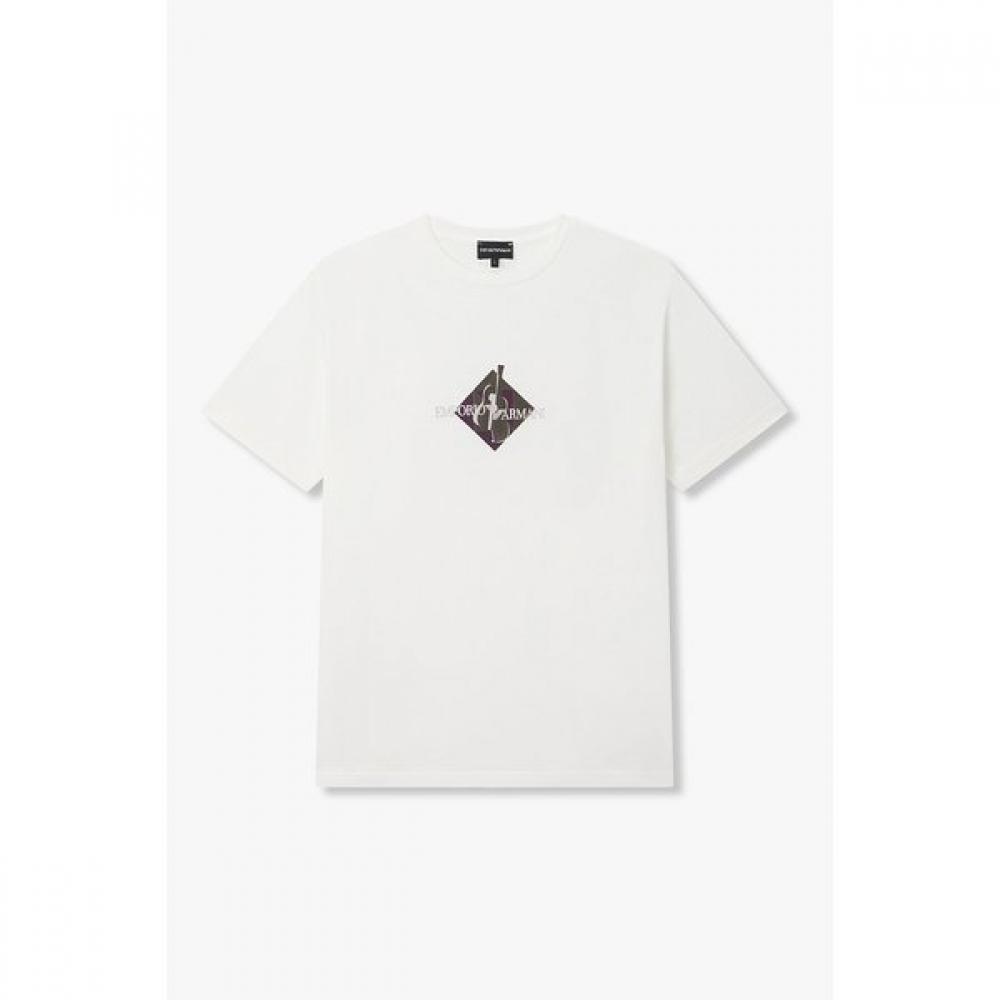 Emporio Armani Men S Flock Graphic Crewneck T ShirT A516326009