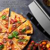 Pizza Shovel Aluminum Pizza Scraper 12inch Metal Pizza Spatula(12"x14") With a Swing Cutter and a Foldable Wooden Handle Suitable for Baking