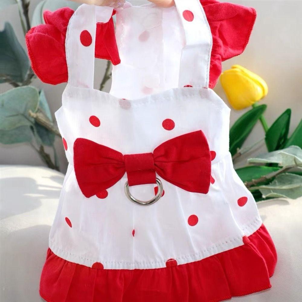 Breathable Pet Skirt Cute Pet Clothes Fashion Cat Vest Harness  for Puppy Kittens