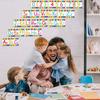 Outus 12 Pcs Alphabet Bulletin Board Strips Set Alphabet Line ABC Banner Number Line Border Posters for Classroom Wall Including Adhesive Dots for