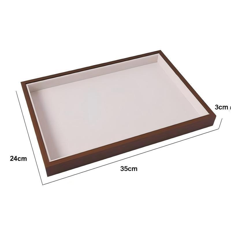 Rosewood Jewelry Box & Display Tray for Earrings and Necklaces