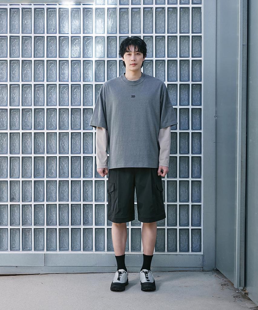 WILLBE LAB Semi-Wide Detachable Cargo Pants (Bk)