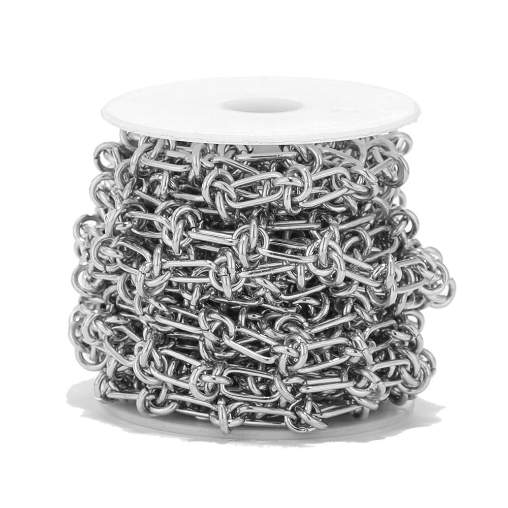 

1 Meter Stainless Steel Chunky Knot Chains DIY Hip Hop Men Necklaces Findings Bracelets Supplies Jewelry Making Accessories