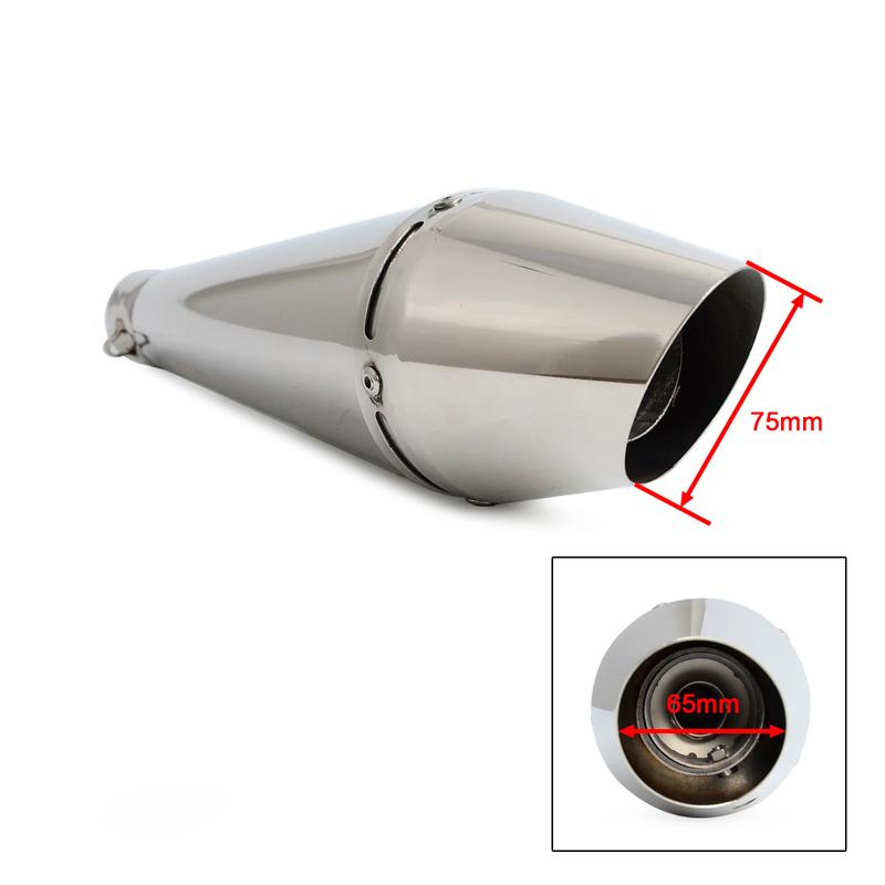 Universal Motorcycle GP Staineless Steel Exhaust Mufflers w/DB Killer 125-1000cc Street Bike Scrambler Cafe Racer Exhaust Pipe