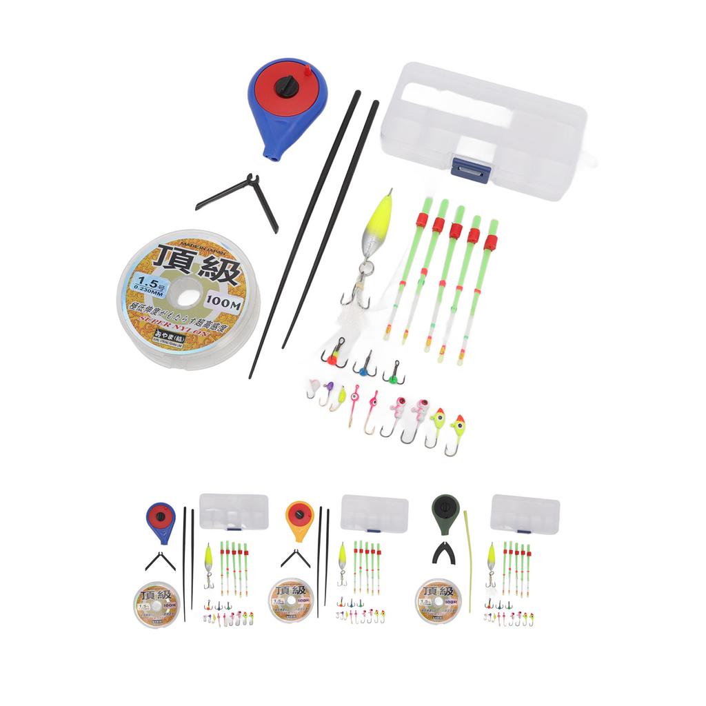 Mini Winter Eisangelrute Rutenspitze Rutenoberteil Angelschnur Haken Eisangelzubehör