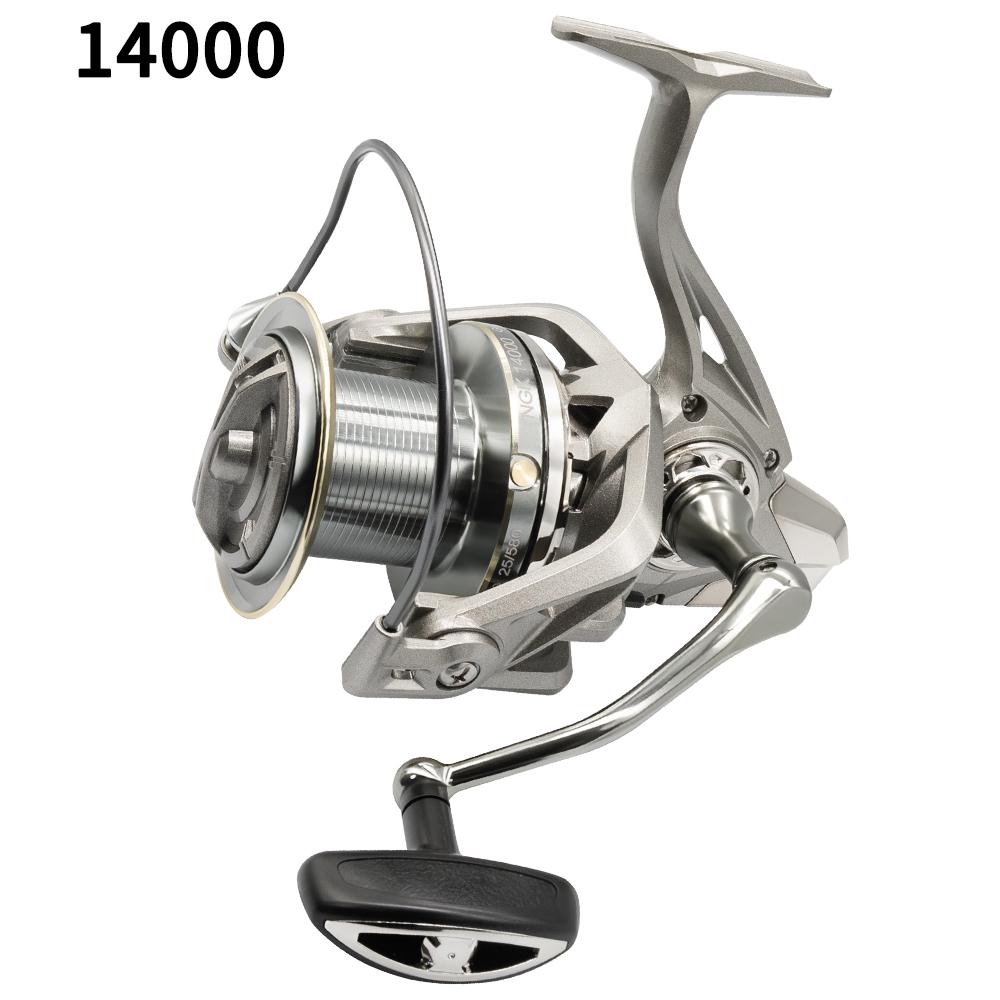 Metal Casting Long-range Casting Reel Large-fish Anchor Reel Spinning Reel Bearing Spinning Fishing Reel 25KG Powerful Reel Saltwater Fresh Water Drag