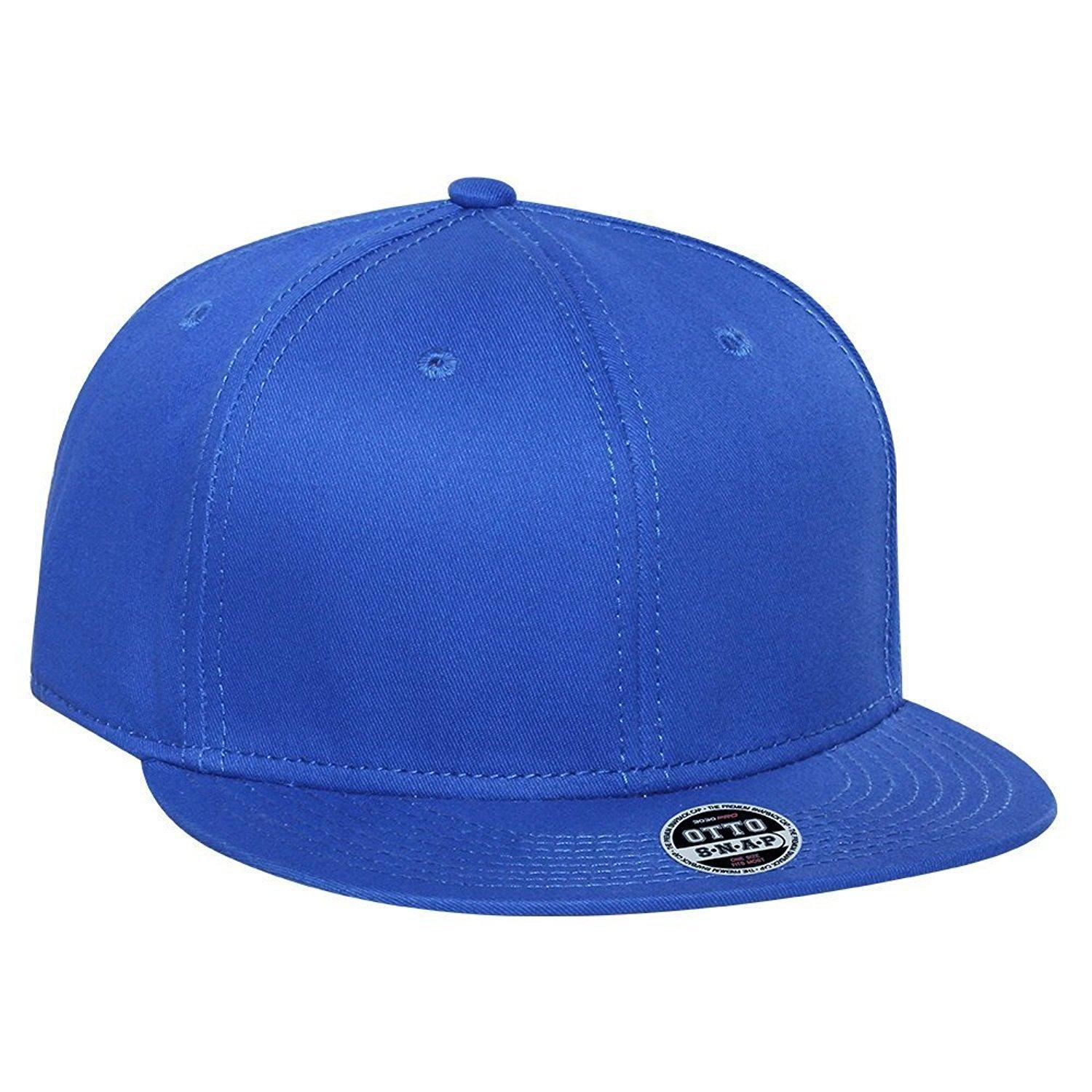 

OTTO Flat Visor Snapback Cap in Red Blue (RB)