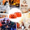 Flickering Tea Lights Flameless Flickering Pumpkin Lights 12 Pieces Halloween LED Lamp For Celebration Event Party Bedroom