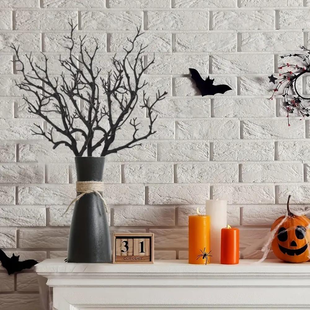 5pcs Black Artificial Plastic Tree Branch Antlers Shape Withered Branch  Halloween Day