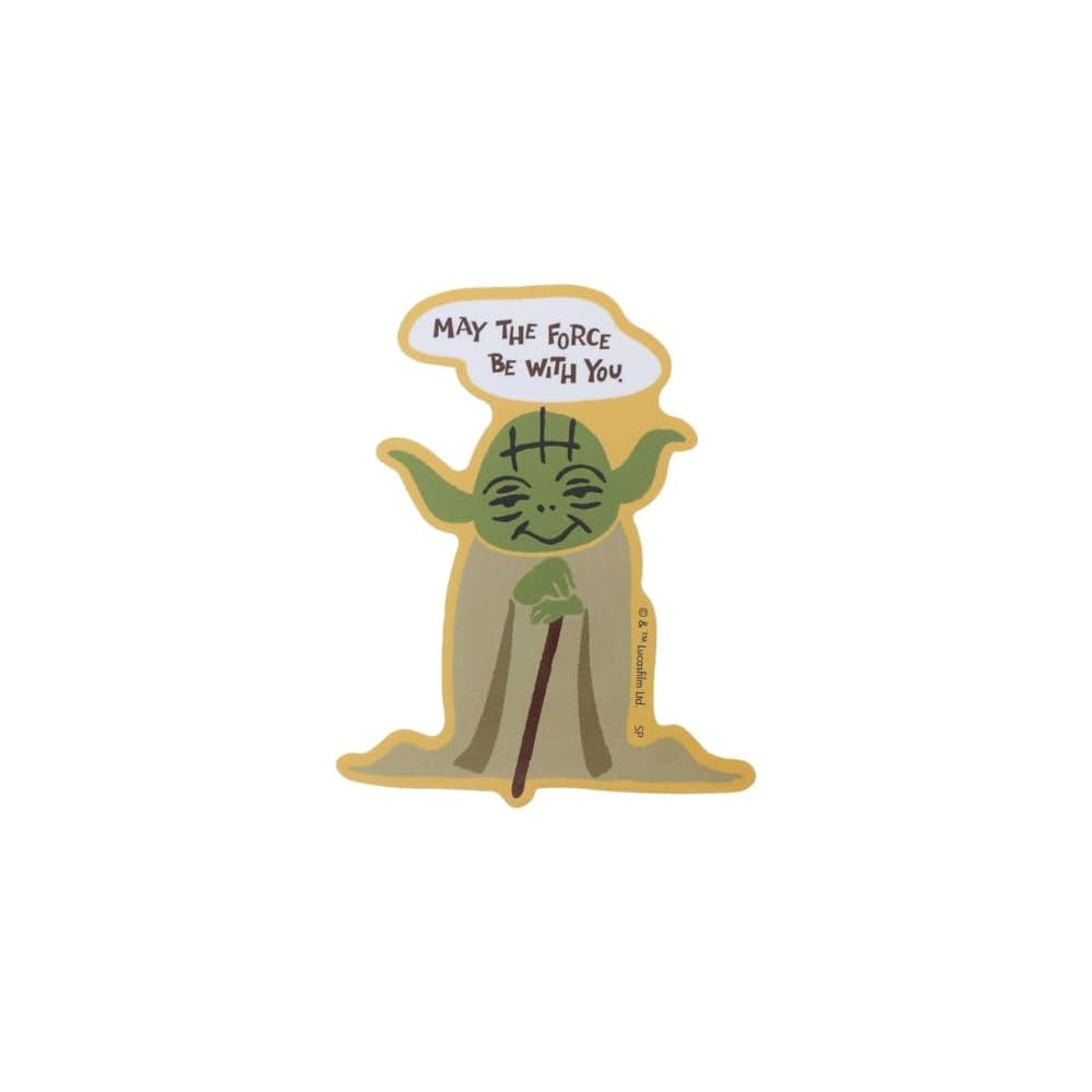 Star Wars Yoda Die-Cut Character Sticker 10cm x 10cm Vinyl Decal
