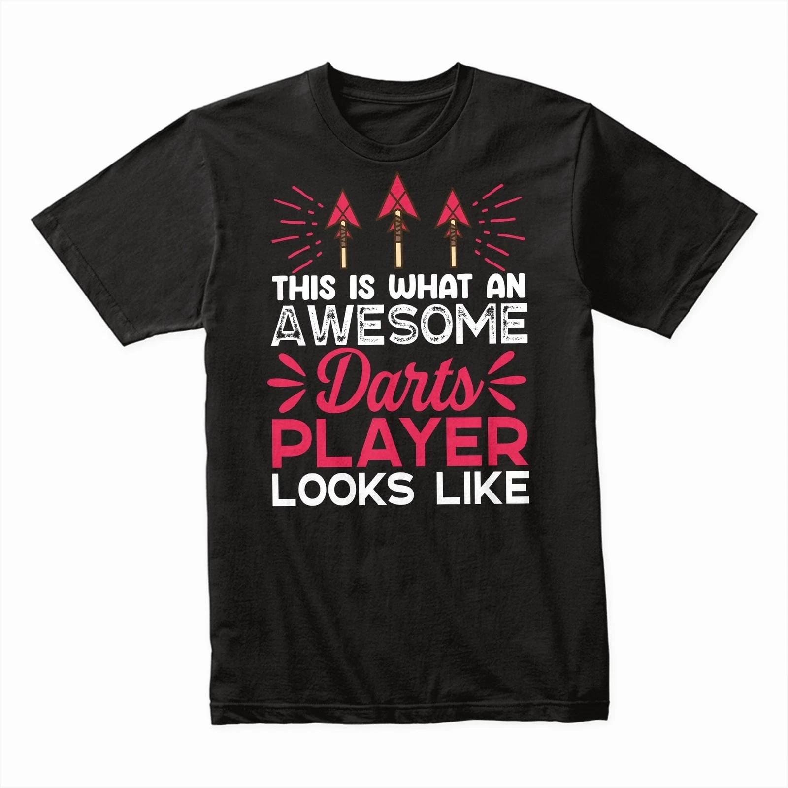 This Is What An Awesome Darts Player Looks Like T-Shirt - Funny Darts Lover Tee L