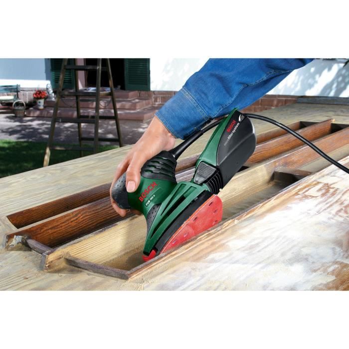 Ponceuse multi BOSCH PSM 160 A - Puissante et polyvalente - Ponçage et polissage - Système micro-filtre Bosch