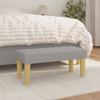Day and Night - Day and Night Light Gray Fabric Bench 70x30x30 Cm