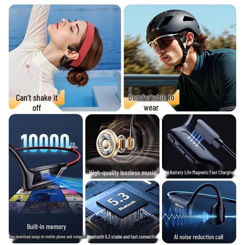 FAMUE M5 Bone Conduction Sports Bluetooth MP3 Headset