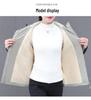 2024 Women's Fleece-Lined Cotton Coat: Autumn/Winter Windbreaker for Middle-Aged Moms, Plus Size