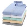 Men's 100% Cotton Plaid Oxford Long Sleeve Casual Business Shirt