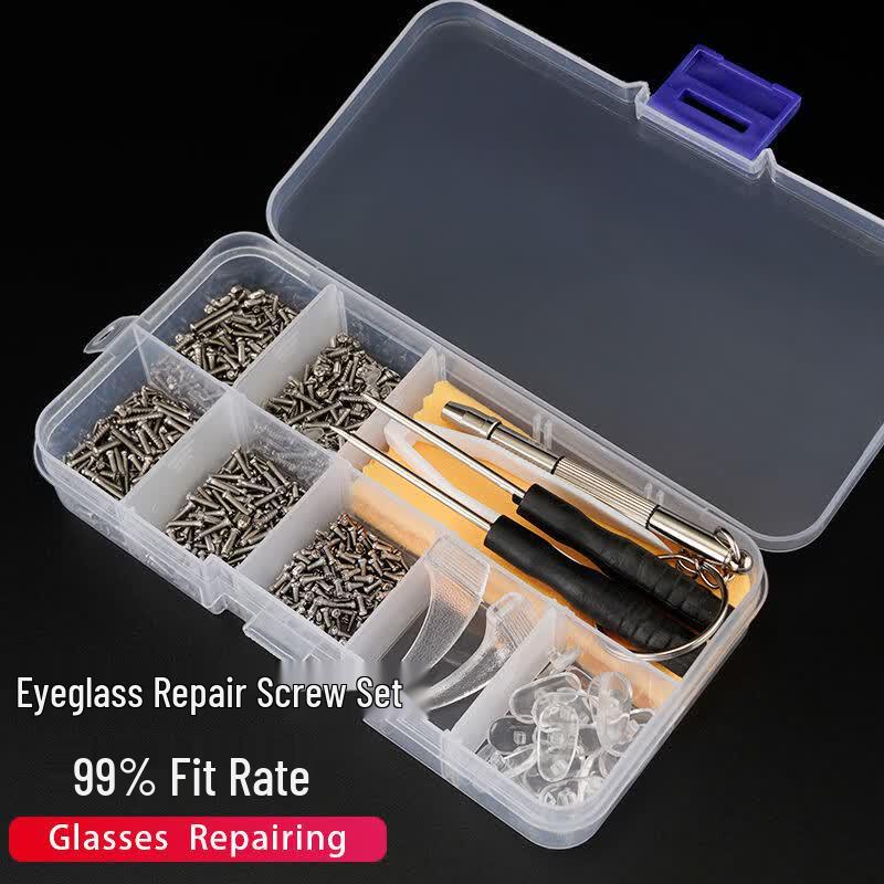 GOGOSOON Eyeglasses Repair Tool Kit Assorted Parts