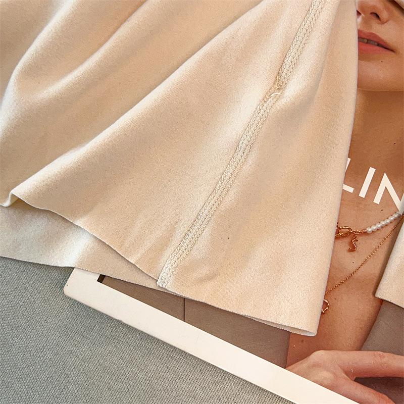 Plus-Size Women's Double-Sided Fleece Thermal Base Layer with Half-High Collar (200-300 Jin)