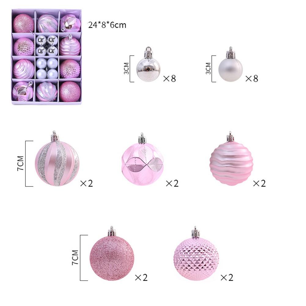 Stylish 26PCS Shatterproof Christmas Decorations Baubles Tree Pendants Green
