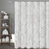 Modern Geometric Creative Shower Curtain, Bathroom Decorative Shower Curtain, Waterproof Shower Curtain with Hooks