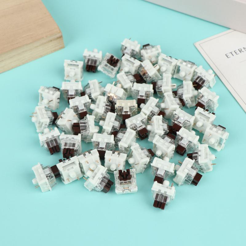 50Pcs Keyboard Switch Keyboard Clicker Key Replacement 3 Pin Tactile Switch Plastic For Electrical Equipment Tools