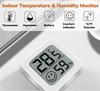 Mini Digital Hygrometer Indoor Thermometer Humidity Meter with Temperature and Humidity Monitor for Baby Room Cellar Greenhouse