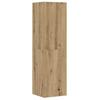 8 piece Wall Mounted TV Cabinet Set Artisan Oak Effect Particleboard