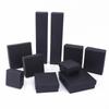 Elegant Black Square Jewelry Gift Box with Lid and Sponge Insert