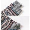 Men Wool Socks 5 Pairs High Quality Business Thicken Men's Socks Winter Warm Retro National Style Small Square For Snow Boots New