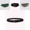 Fashion Faux Leather Leopard Print Womens Belt With Pin Buckle For Casual Wear