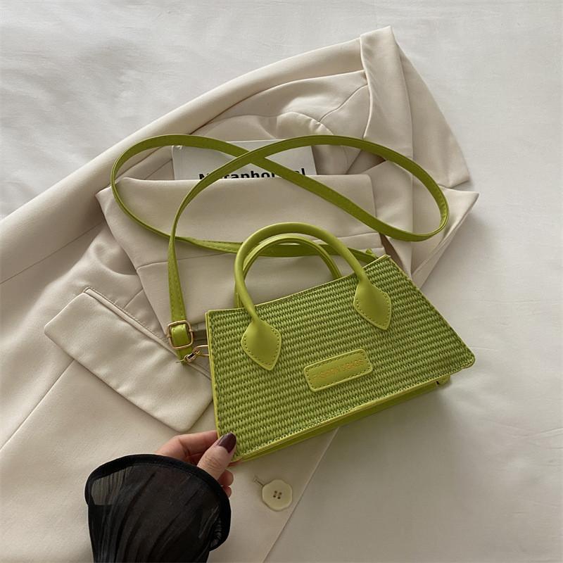 2024 Fashionable One Shoulder Crossbody Bag Stylish Unique Handheld Small Square Bag In Black Khaki Pink Green White