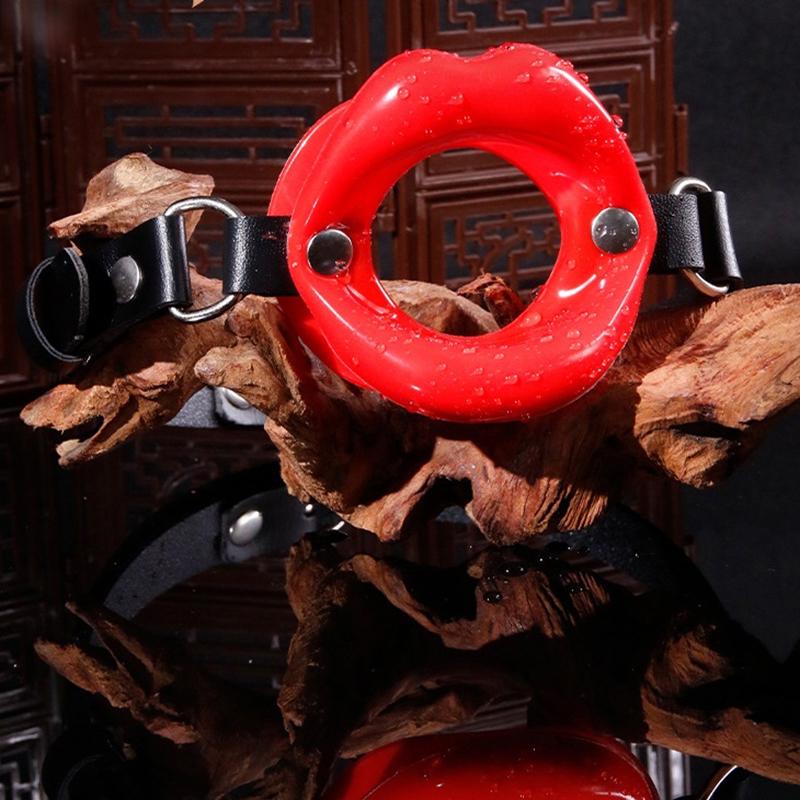 For Couples Sex Toys BDSM Bondage Restraint Lips Shape Toy Silicone Oral Fixation Lips Ring Silicone O-Ring Open Mouth Gag