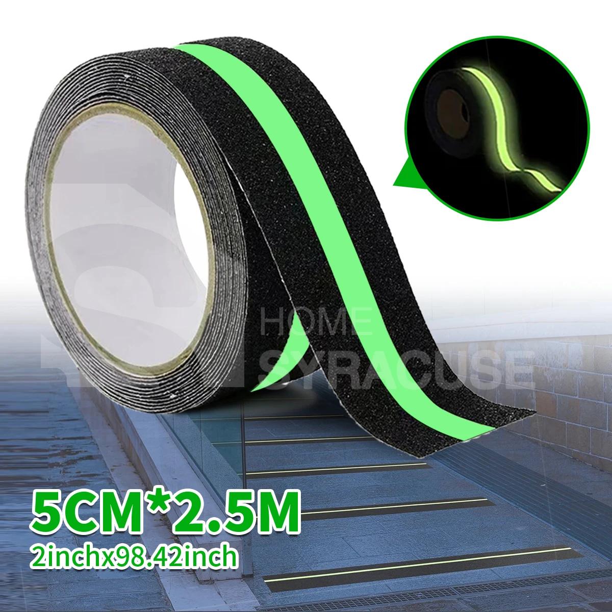 

Anti Slip Traction Tape Glow in Dark Green Stripe Friction Abrasive Adhesive Non Skid Tape For Stair Tread Step Indoor Outdoor