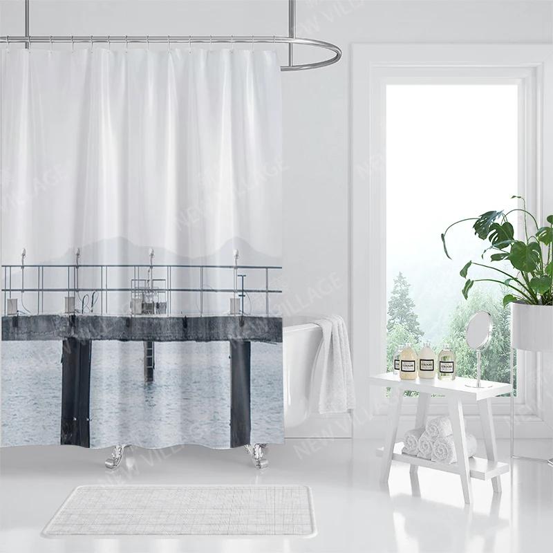 Waterproof fabric shower curtain Bathroom curtain accessories 180x200 Bath curtain for shower 240*200 nordic boho decor 240x200