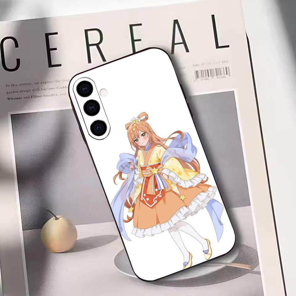 

La Corda d Oro Kawaii Phone Case Black Silicone Soft For Samsung Galaxy A73,A72,A71,A70,A53,A52,A51 Samsung a11