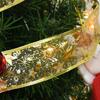 Christmas Decoration LED Ribbon Lights Christmas Tree Ornaments DIY Lace Bows String Light Navidad Home Decoration New Year 2025