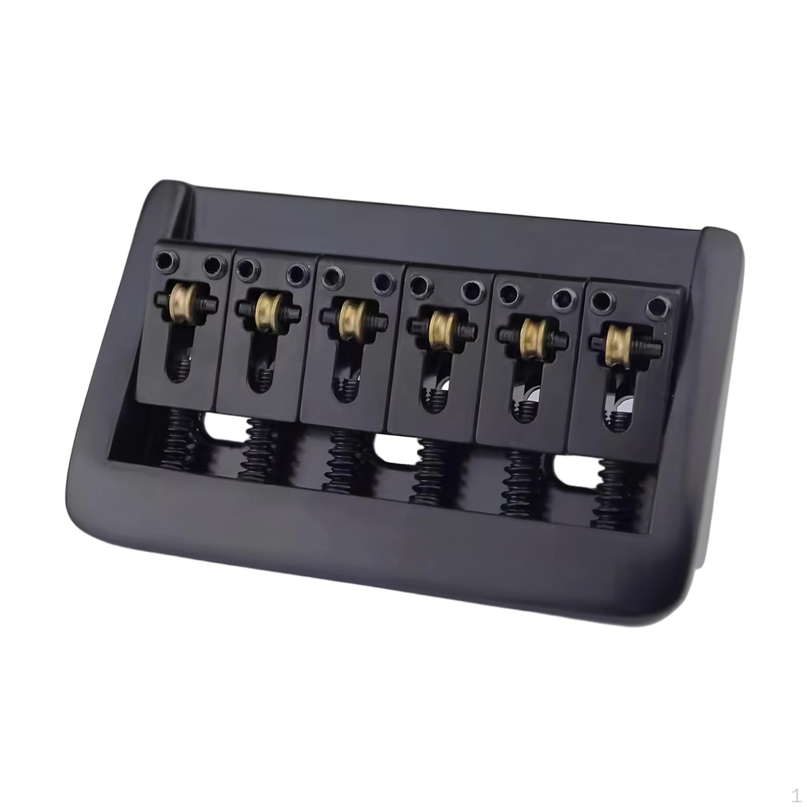 

Бридж для електрогітари Регульований Металевий Легке Налаштування з Латунними Фіксованими Сідлами Деталь Іржа чорний