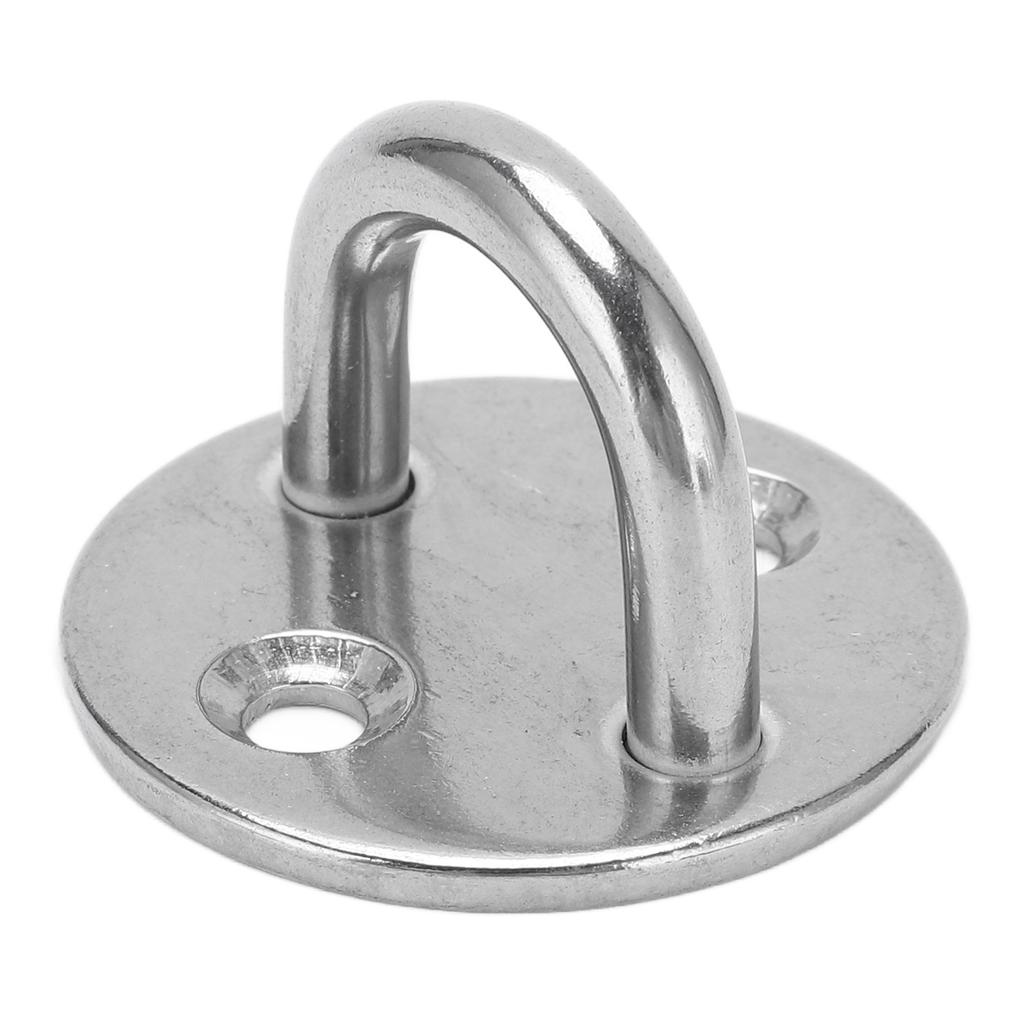 Pad Eye Plate U Hook Round Stainless Steel Heavy Duty Rustproof for Door Boat Hammock Home