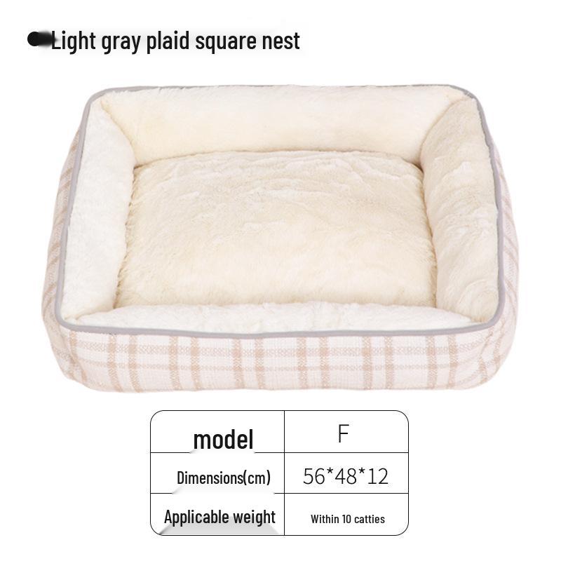 Ganzjahres-Warmes Hundebett für Kleine & Mittelgroße Hunde - Haustierkennel & Schlafplatz