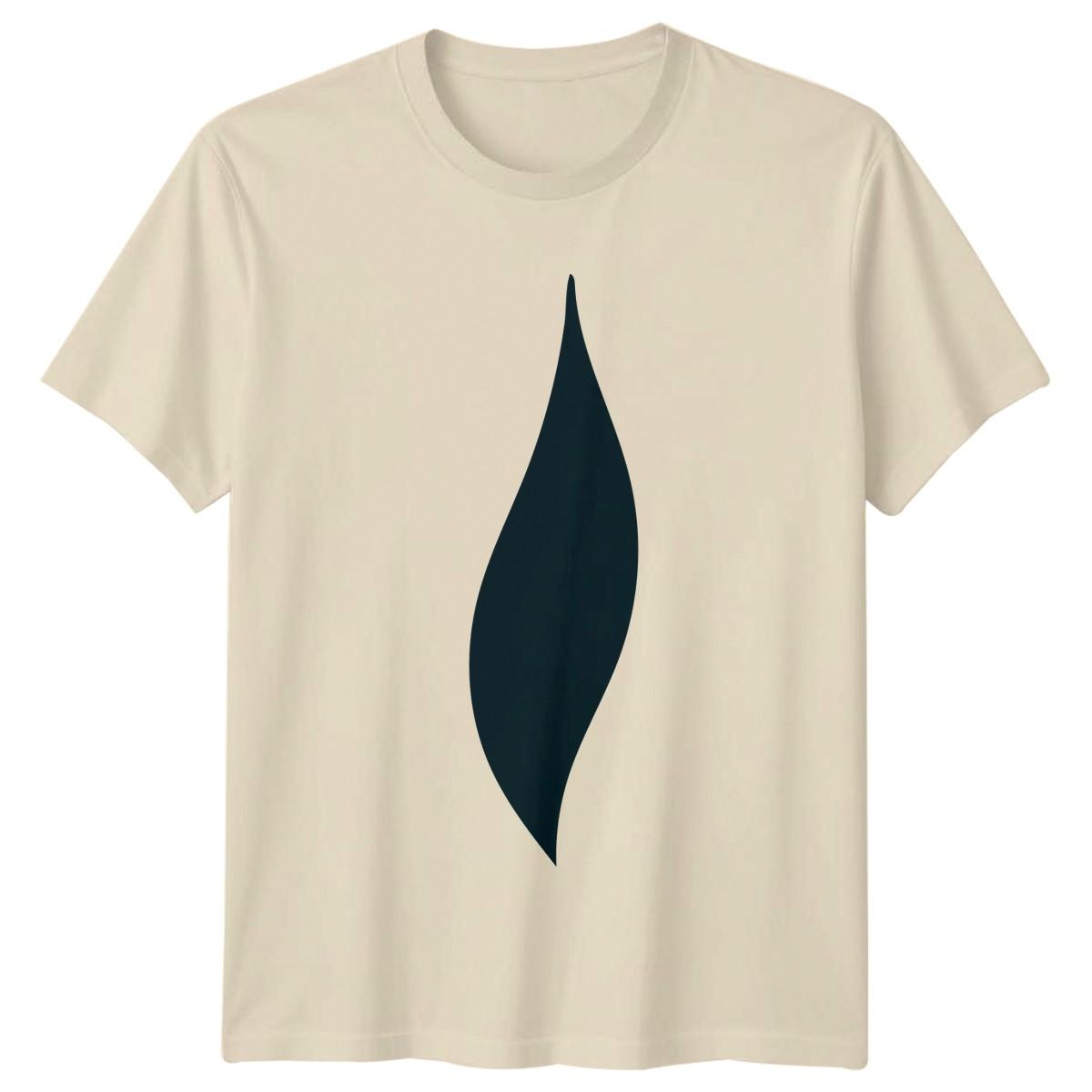 Modern Minimalist Abstract Flame Design T-Shirt Minimalism Abstract Art XL