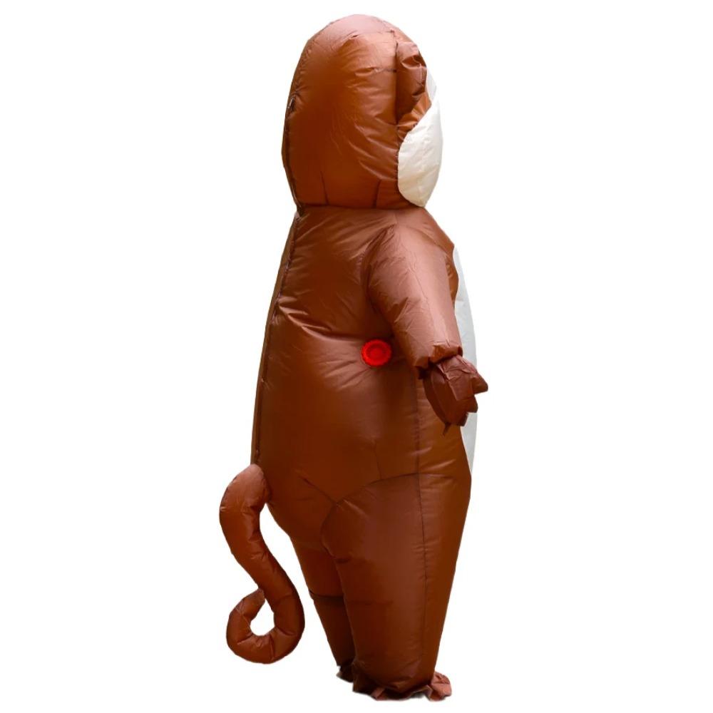 Monkey Inflatable Adult Costume - Fun Halloween Christmas Party Role Playing Set, Suitable for Height 150-190cm