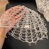 Handmade Chain Beaded Hats Punk Y2K Tassel Hollow Out Cap New Versatile Beanies  Head Cover