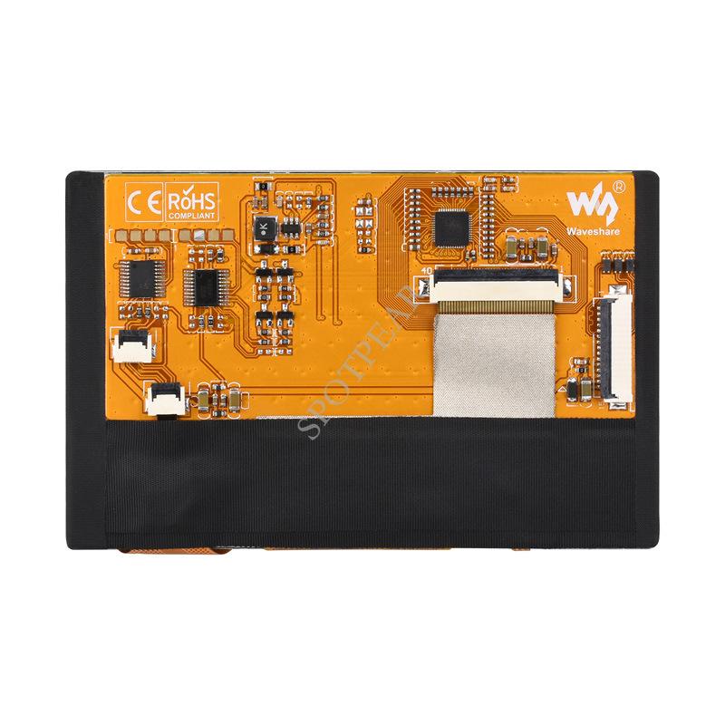 Raspberry Pi 4.3" Ultra-Thin MIPI DSI IPS/QLED Touchscreen Display, 800×480.
