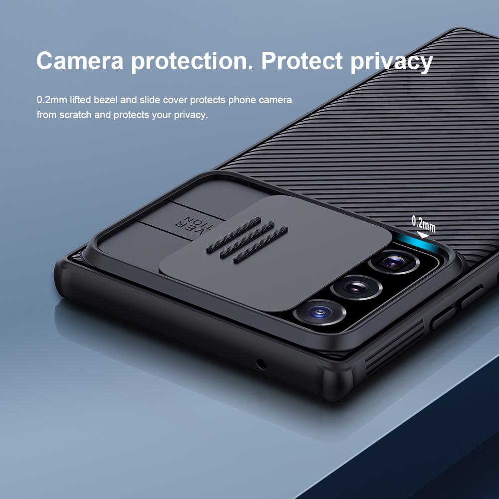 Custodia Con Sportellino Scorrevole Per Oneplus 12 - Cover Protettiva Per Fotocamera E Privacy, TPU E Policarbonato Rigido