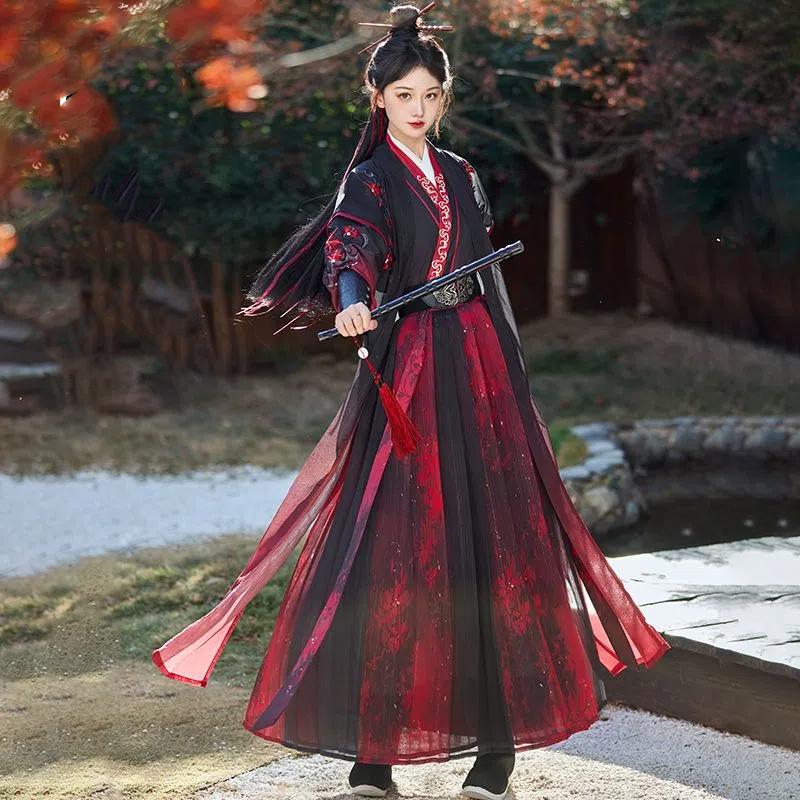 Hanfu ve stylu čínské dynastie Song Bei s pasovým setem pro muže a ženy