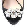 Tolle MIUMIU Pumps Offene Zehenpartie mit Kristallschmuck Schwarz Satin Damen 37 Gebraucht