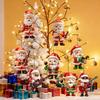 Santa Claus Christmas Ornaments 2D Flat Acrylic Hanging Ornament for Xmas