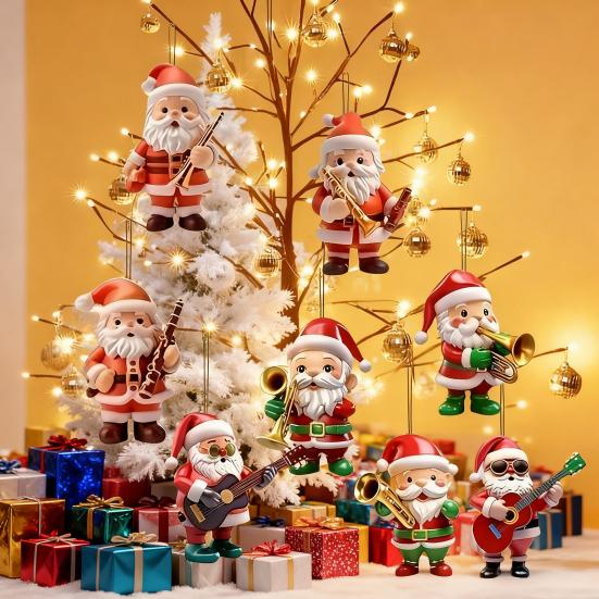 Weihnachtsmann Weihnachtsanhänger 2D Flacher Acryl-Hängeanhänger für Weihnachten