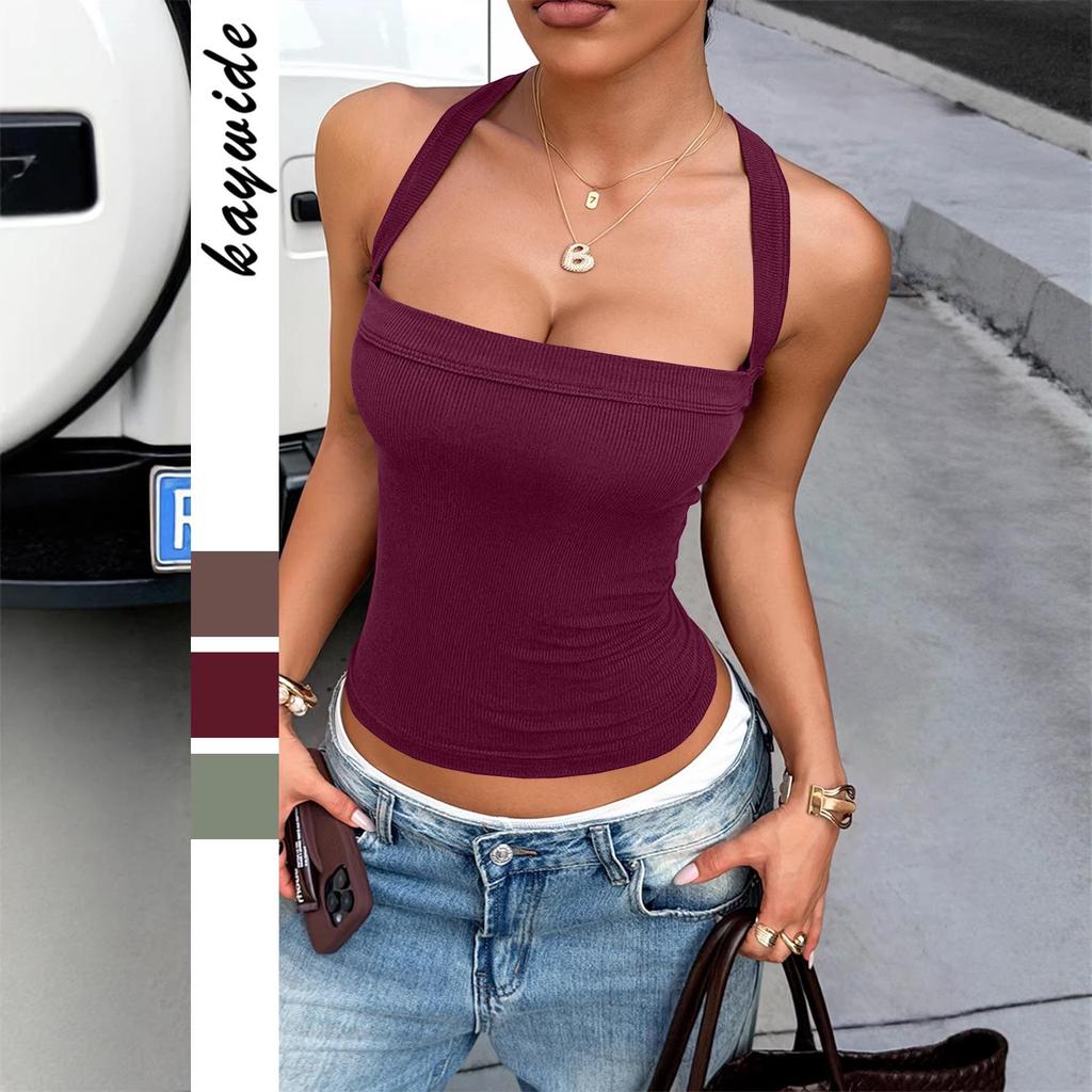 Y2K Spicy Girl Bandeau Camisole Vest - Women's Summer Top 2026