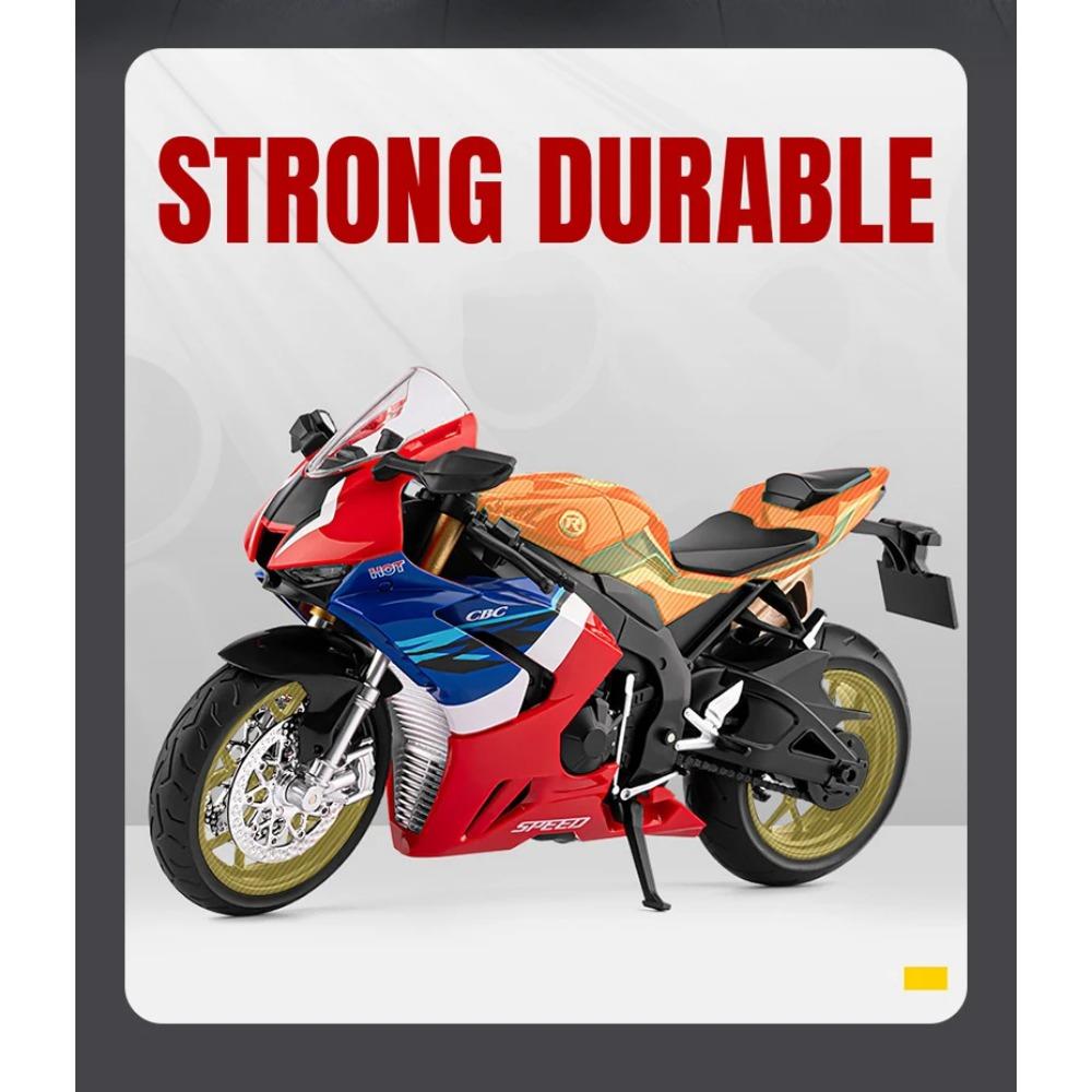1/9 Honda CBR1000RR-R Alloy Motorcycle Model Diecast Metal Sound and Light Children Birthday Toy Car Motorcycle GIfts